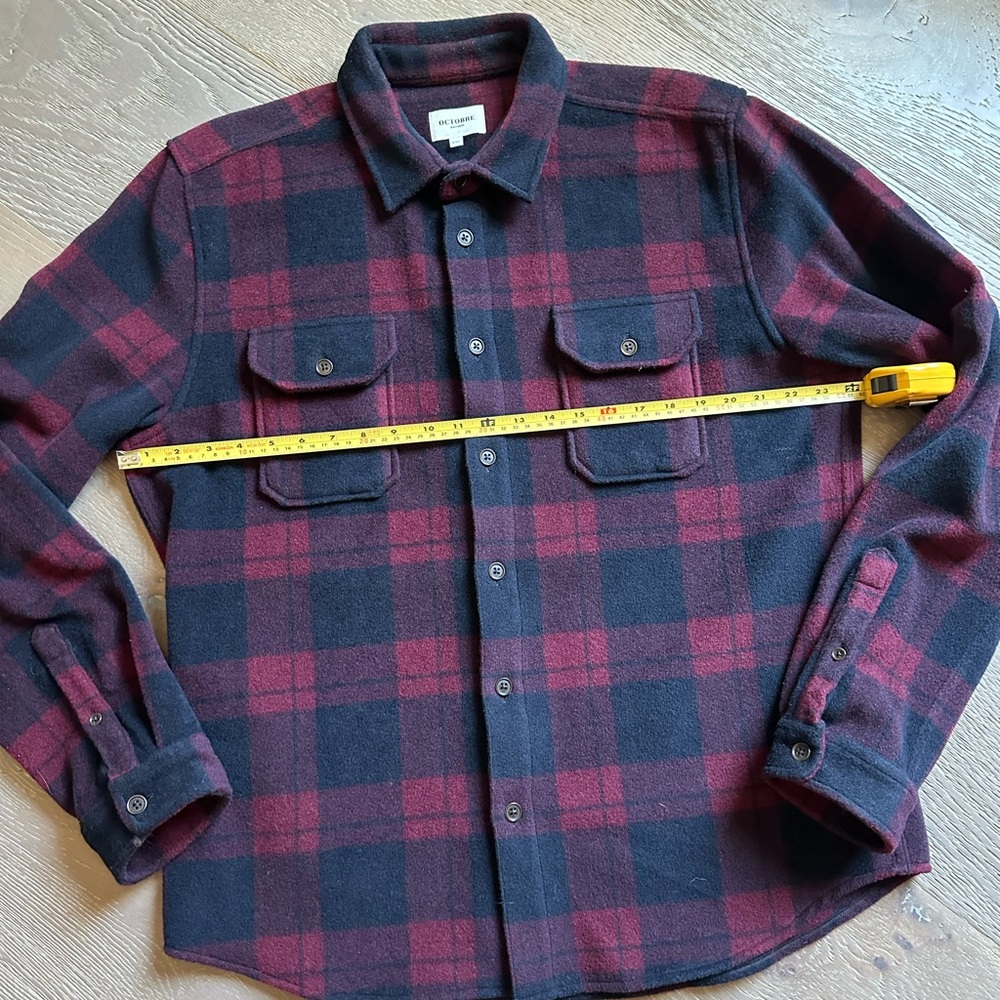 Sezane Octobre Editions Men Flannel Shirt Size XL / XXL